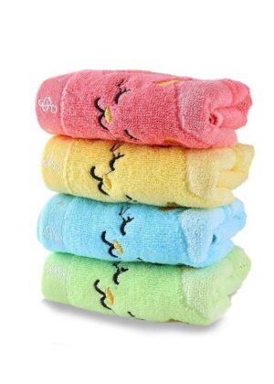 Bamboo Fiber Kitten Face Bath Towels