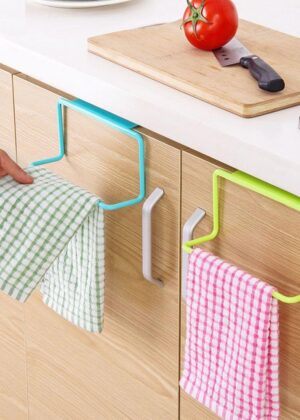 Over Door Kitchen Towel Holder Rack