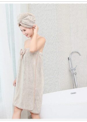 Women's Bath Towels and Hair Towel Set