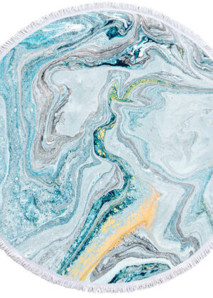 Round beach towel bath towel