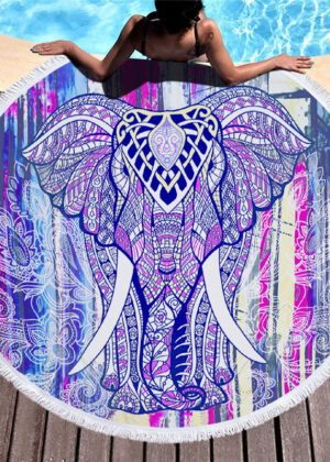 Printed beach towel shawl beach towel