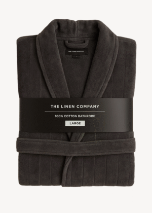 Charcoal Shawl Collar Bathrobe