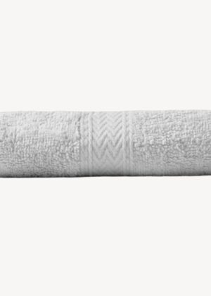 White Zigzag Hand Towel